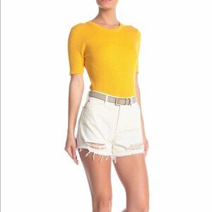 NWT Articles of Society White High-Rise Shorts